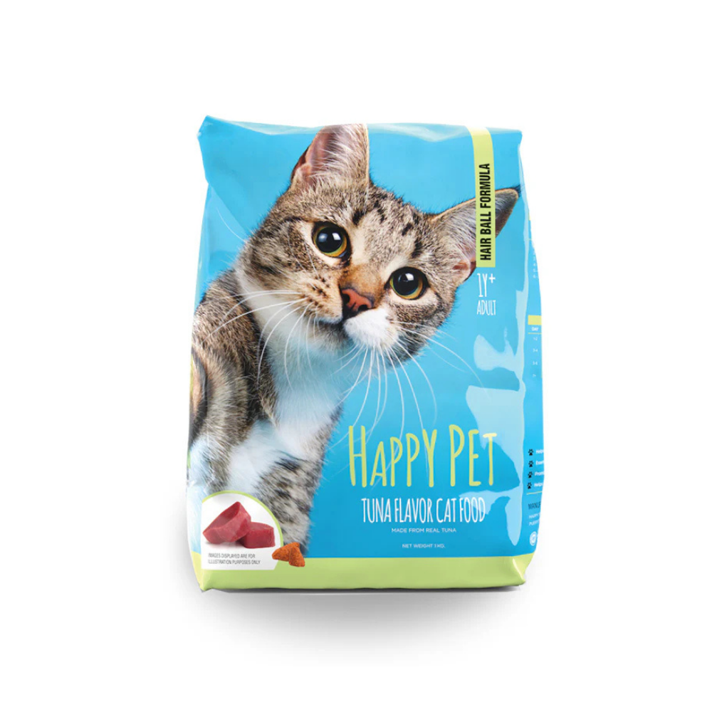 Happy Pet Tuna Flavor Cat Food – Hairball Control & Muscle Support (1 kg)
