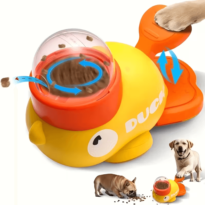 Interactive Duck Feeder for Cats & Small Dogs – Slow Feed Puzzle Toy