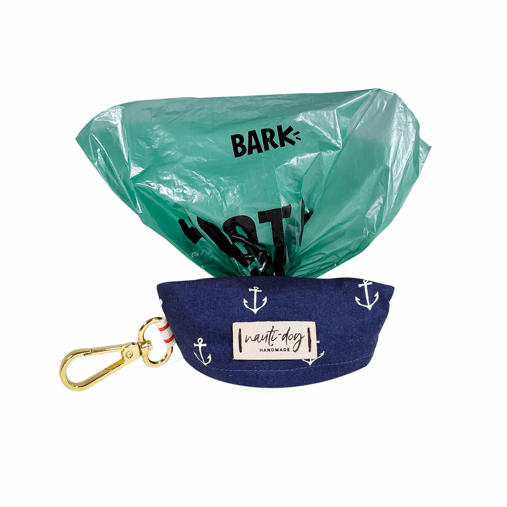 Dog Poop Bag Dispenser, Nautical Anchor Holder, Fits Standard Rolls
