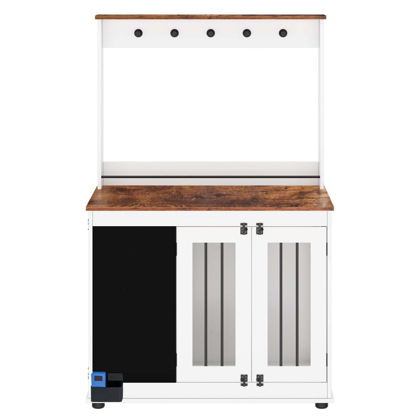 The "Do-It-All" Crate: Rolling Furniture Style Kennel with Lift Top & Storage