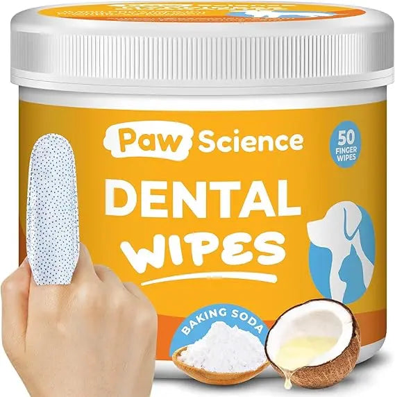 Dental Finger Wipes for Dogs & Cats | Pets Plaque & Tartar Remover