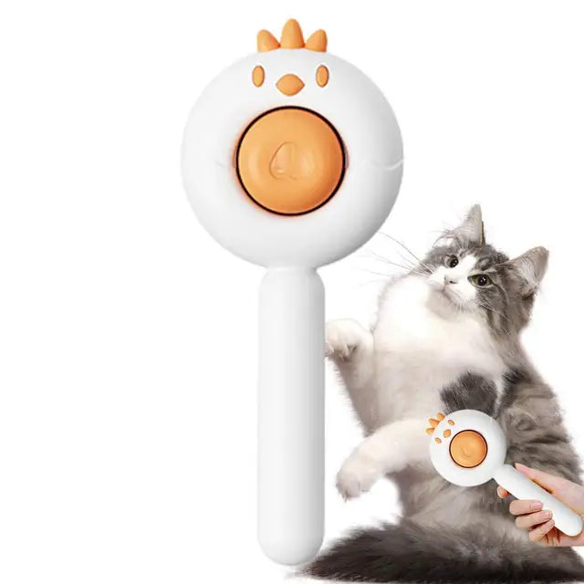 Self-Cleaning Dog & Cat Brush | Easy Hair Removal Tool for Pets