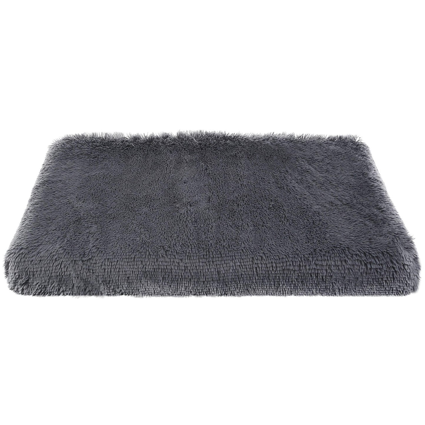 Orthopedic Plush Dog Crate Mat | Soft Egg Crate Foam Kennel Pad with Removable Washable Cover | Non-Slip Bottom