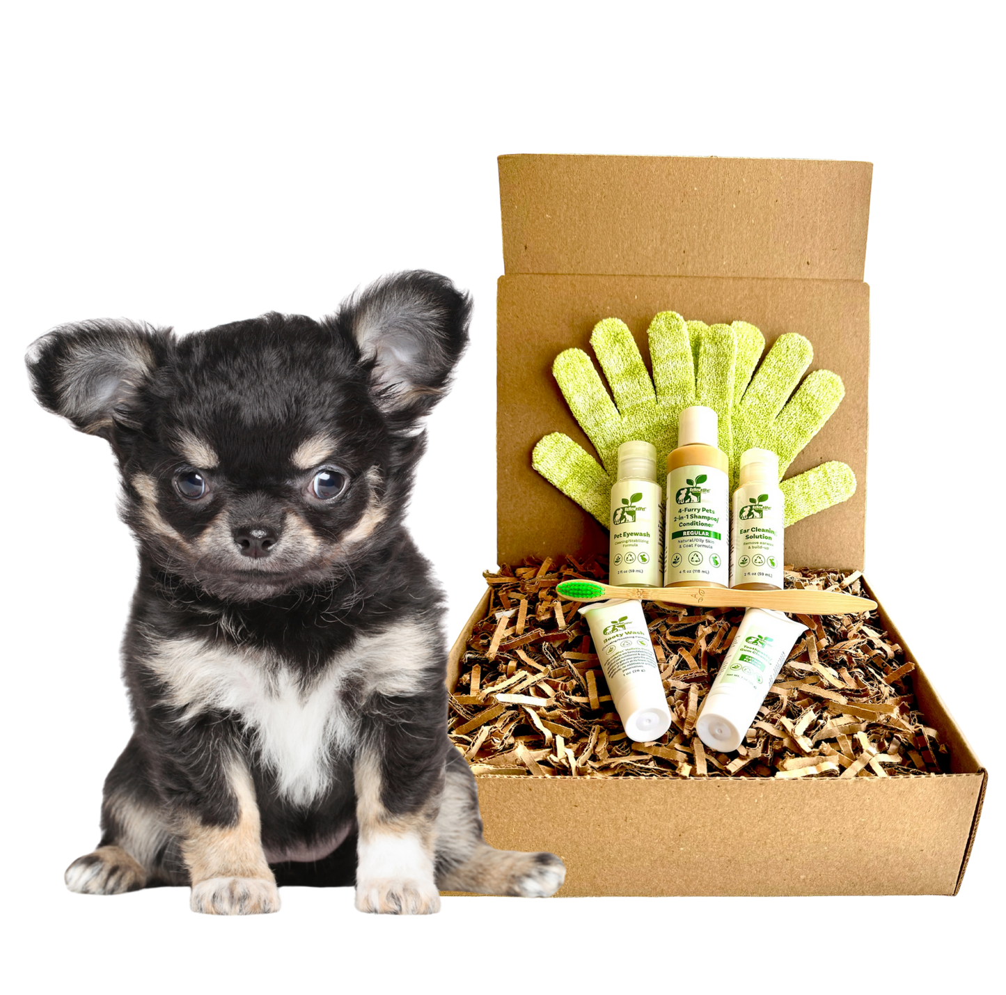 Dogs Sensitive Grooming Kit | 5-Piece Natural Set