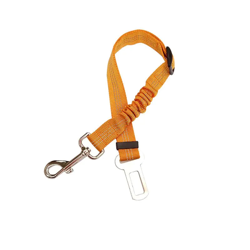 Reflective Dog Car Safety Belt Leash | Night-Visible Vehicle Travel Tether