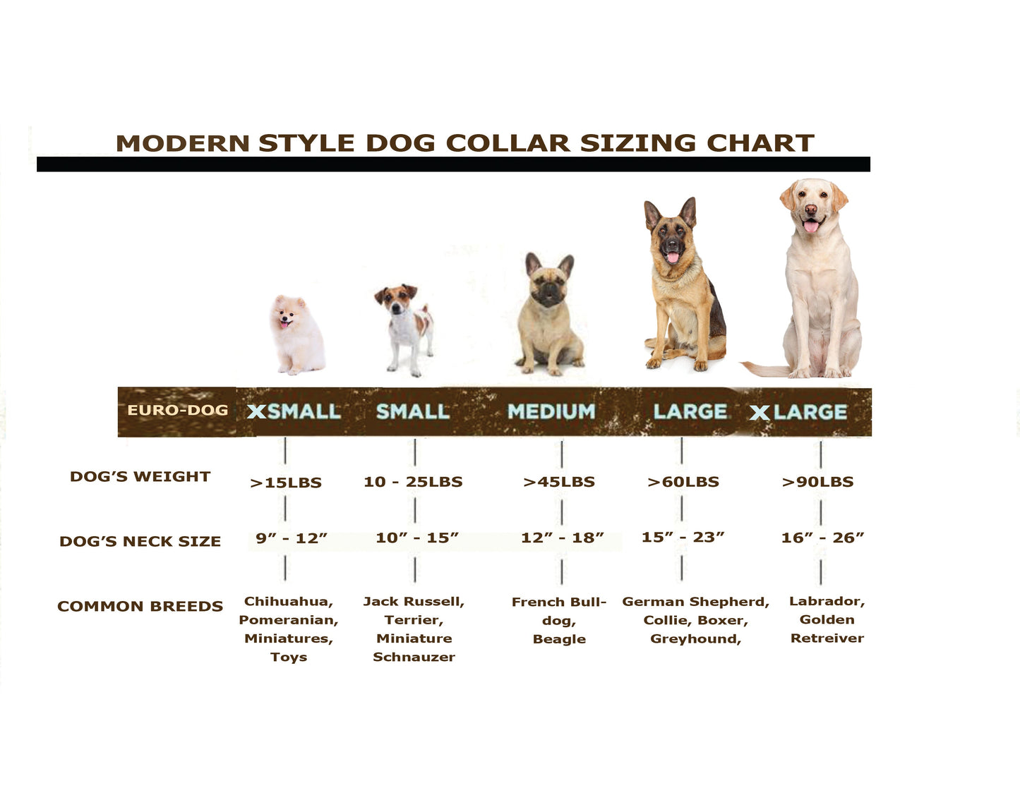 Quick-Release Dog Collar - Modern Style Quick-Release Khaki Leather Dog Collar
