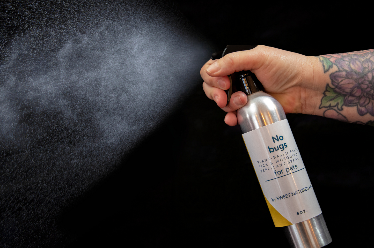 Natural Flea Tick and Mosquito Repellent Spray for Dogs and Cats | Plant-Based