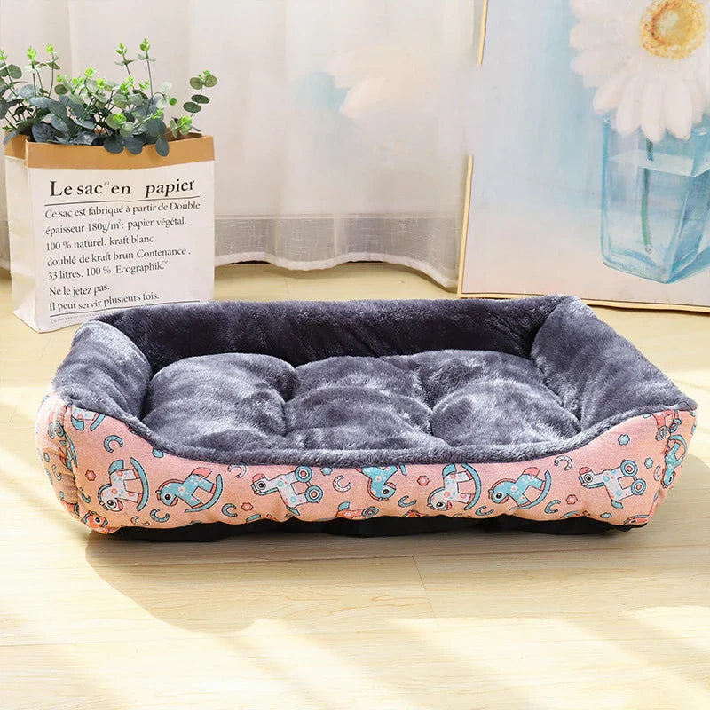 Large Dog Sofa Bed | Orthopedic Pet Couch with Non-Slip Bottom & Removable Washable Cover | Sizes S-XXL