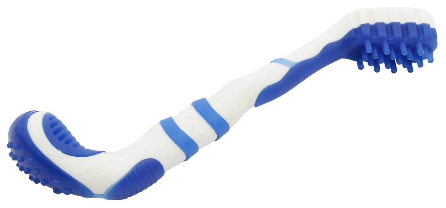 Pet Life Denta-Brush Dog Toothbrush Toy | Durable TPR Dental Chew