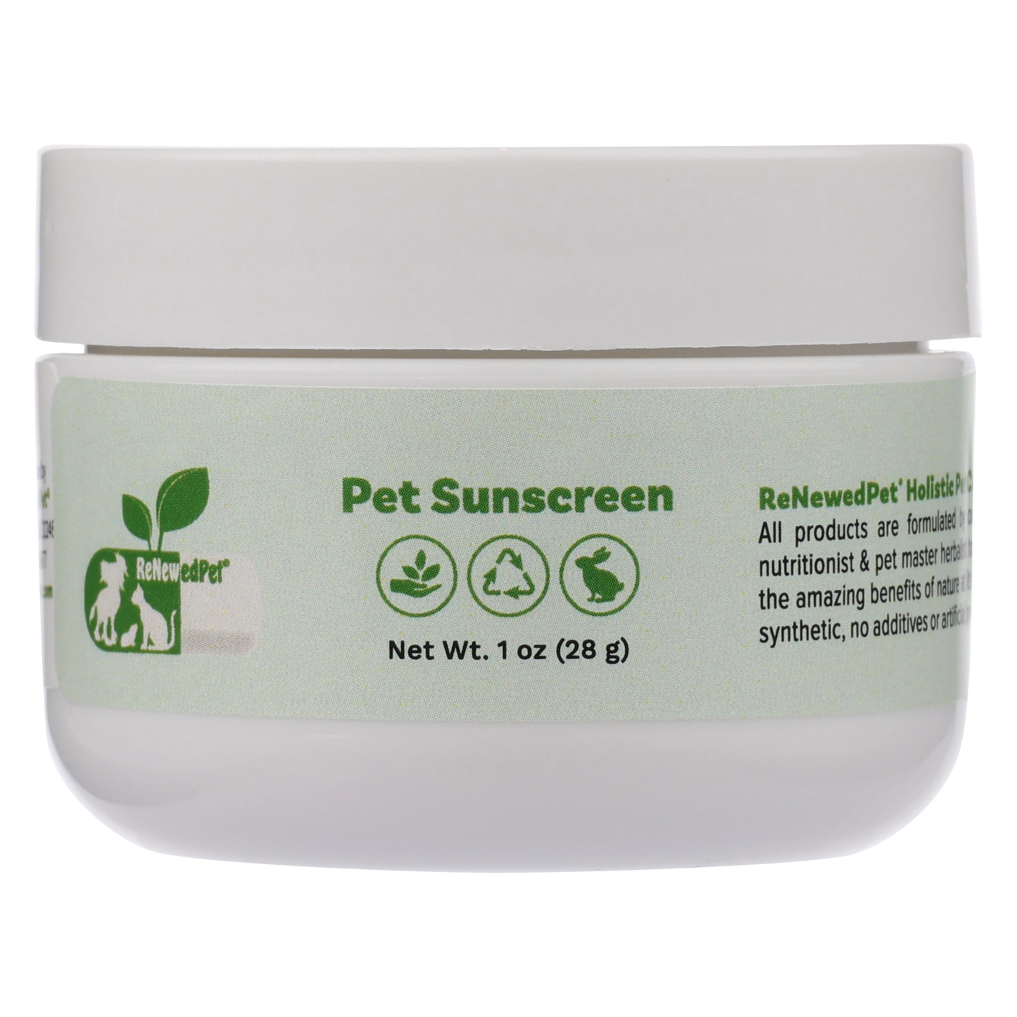 Dog Sunscreen for Skin and Nose Protection: Organic Zinc-Free Balm | 1, 2, 4, or 8 oz