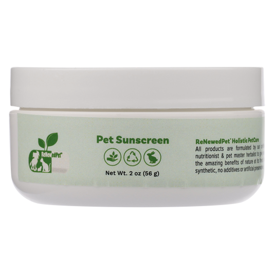 Dog Sunscreen for Skin and Nose Protection: Organic Zinc-Free Balm | 1, 2, 4, or 8 oz