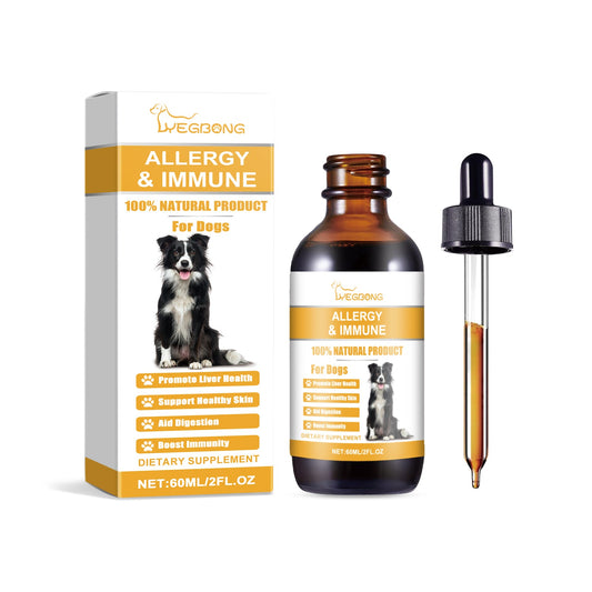 Dog Allergy Relief Drops: Natural Immunity Support with Sorbitol & Erythritol | Oral Care