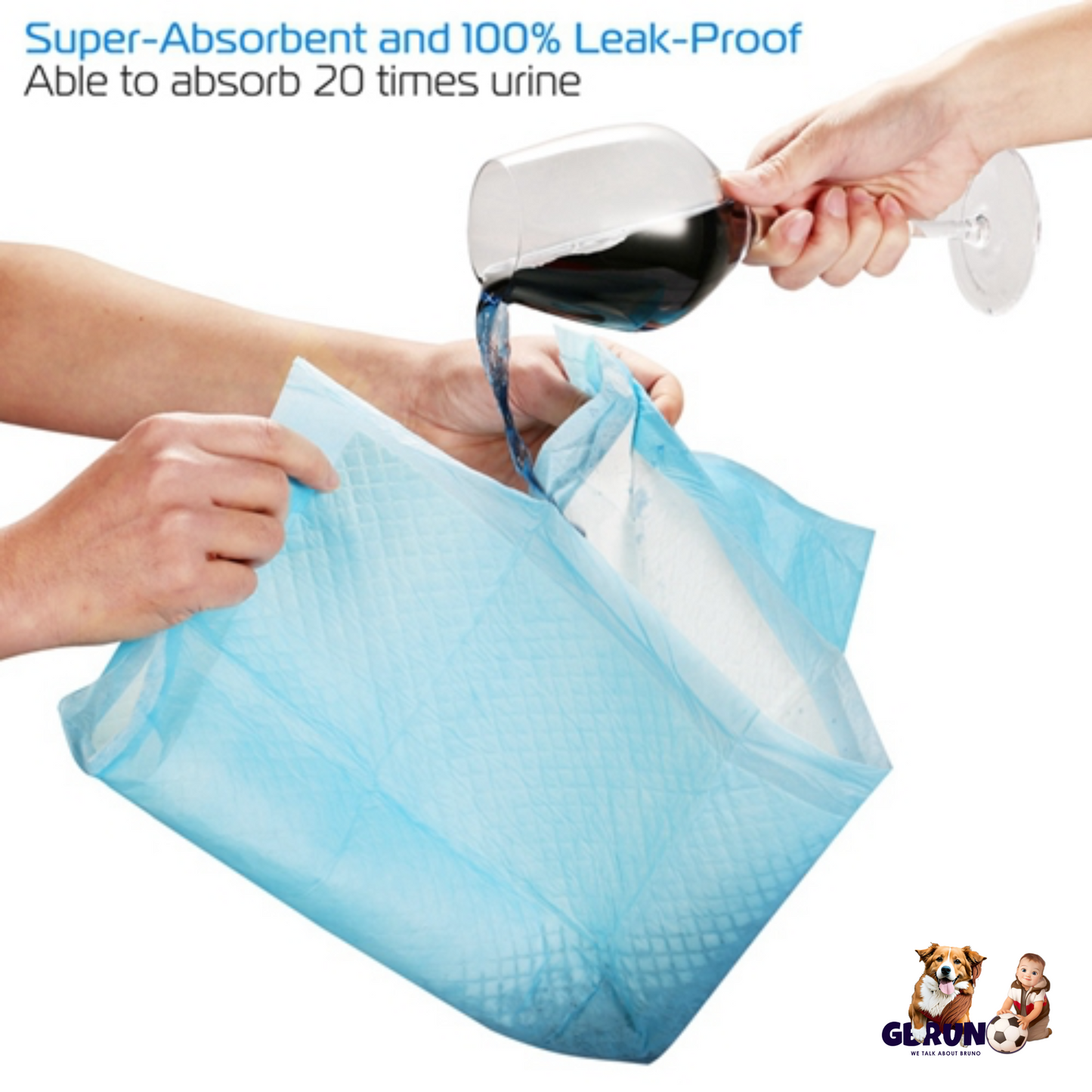 5-Layer Leak-Proof Dog Training Pads | 50-Count Mess-Free Potty Mats