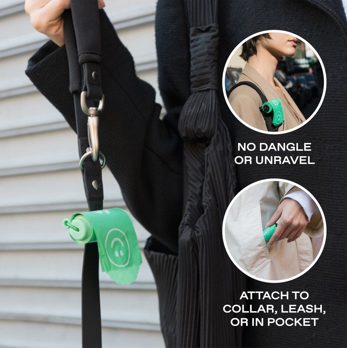 Premium Dog Poop Bag Dispenser with 15 Leak-Proof Bags