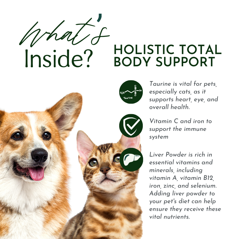 Pet Total Body Support: Dog and Cat Multivitamen Powder