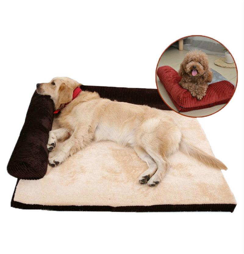 Dog Sofa Bed | L-Shaped Orthopedic Pet Mat | Washable