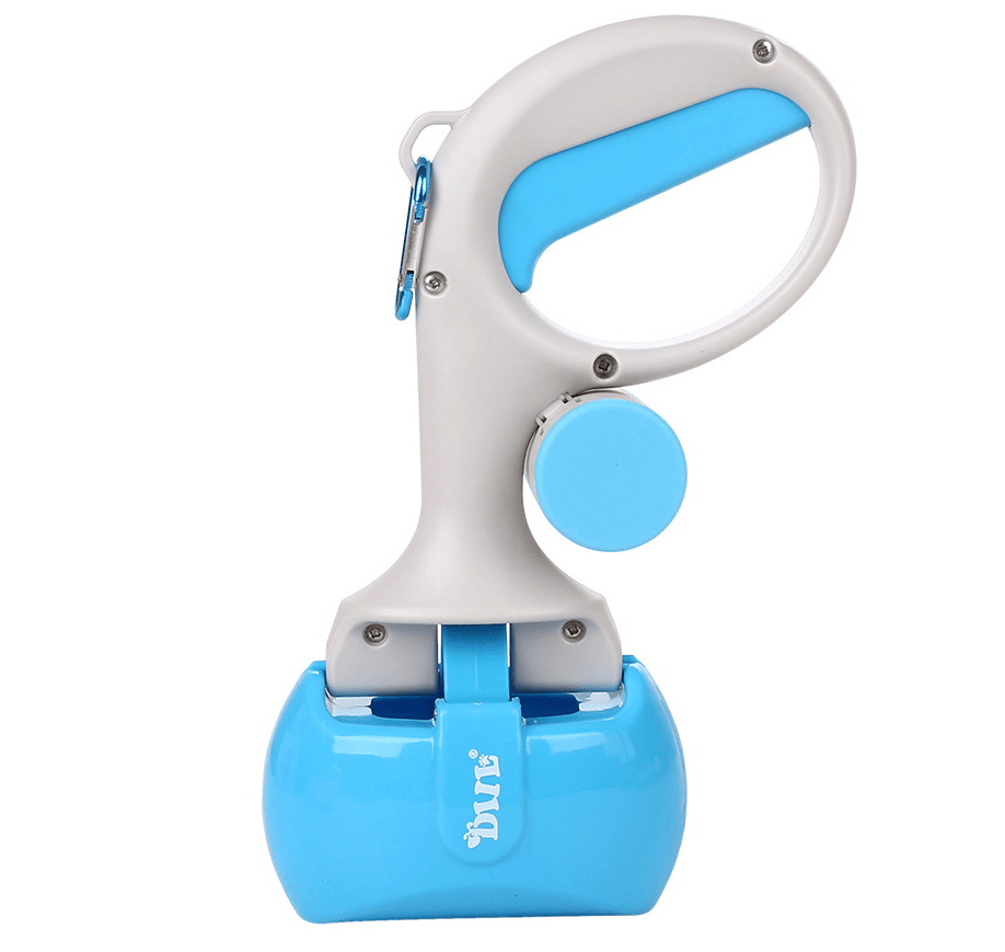 Portable Waste Picker for Dogs, Curved Grip, ABS Plastic, 25 x 11.9 cm