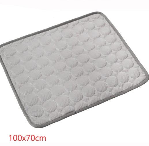 Ice Silk Pet Cooling Mat | Self-Cooling Breathable Pad
