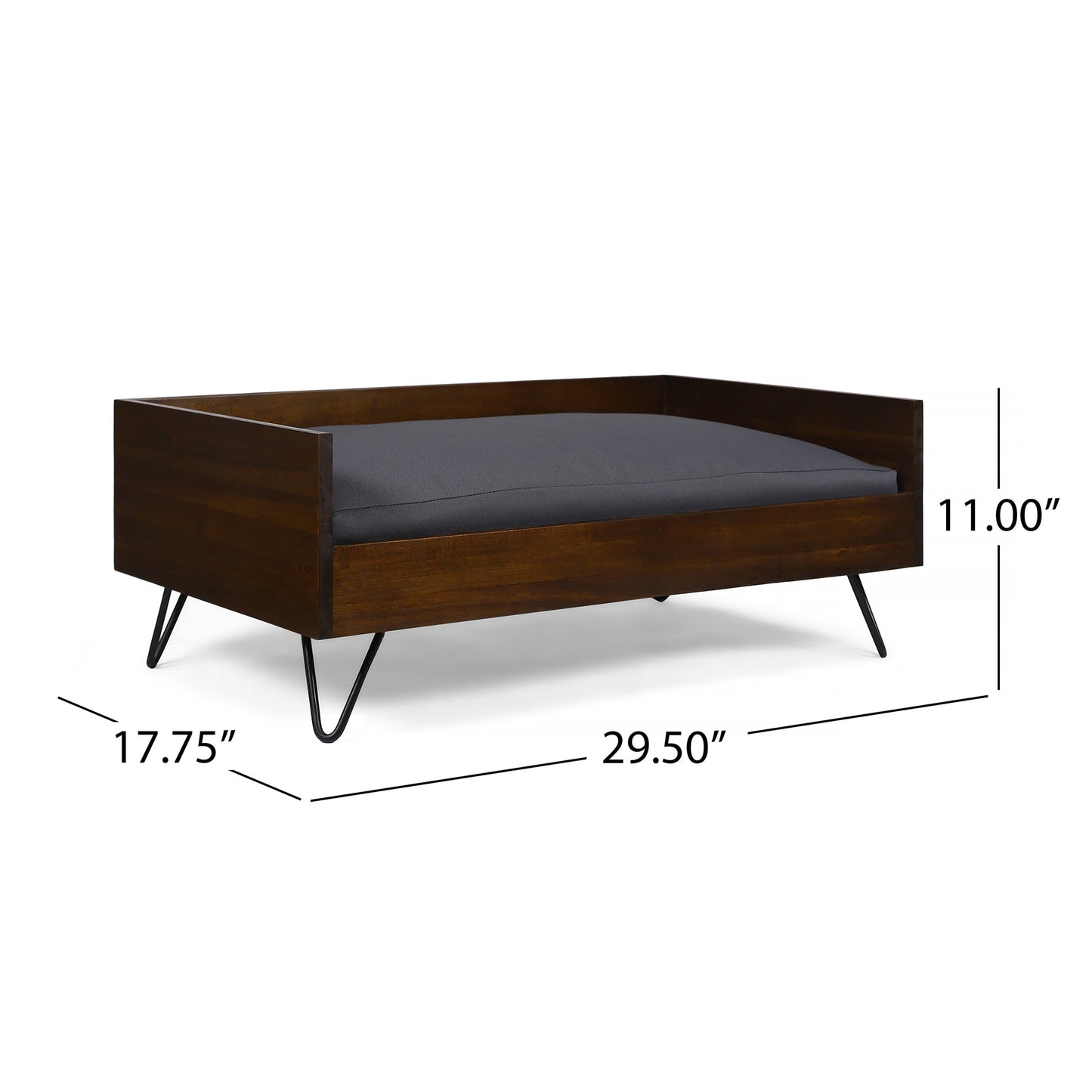 Wooden Dog Bed | Solid Acacia | Pet Bed Furniture | Small-Medium
