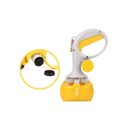 Portable Waste Picker for Dogs, Curved Grip, ABS Plastic, 25 x 11.9 cm