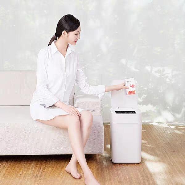 Home Waste Bin 12L or More, Lidless Design, Includes 6 Trash Bags