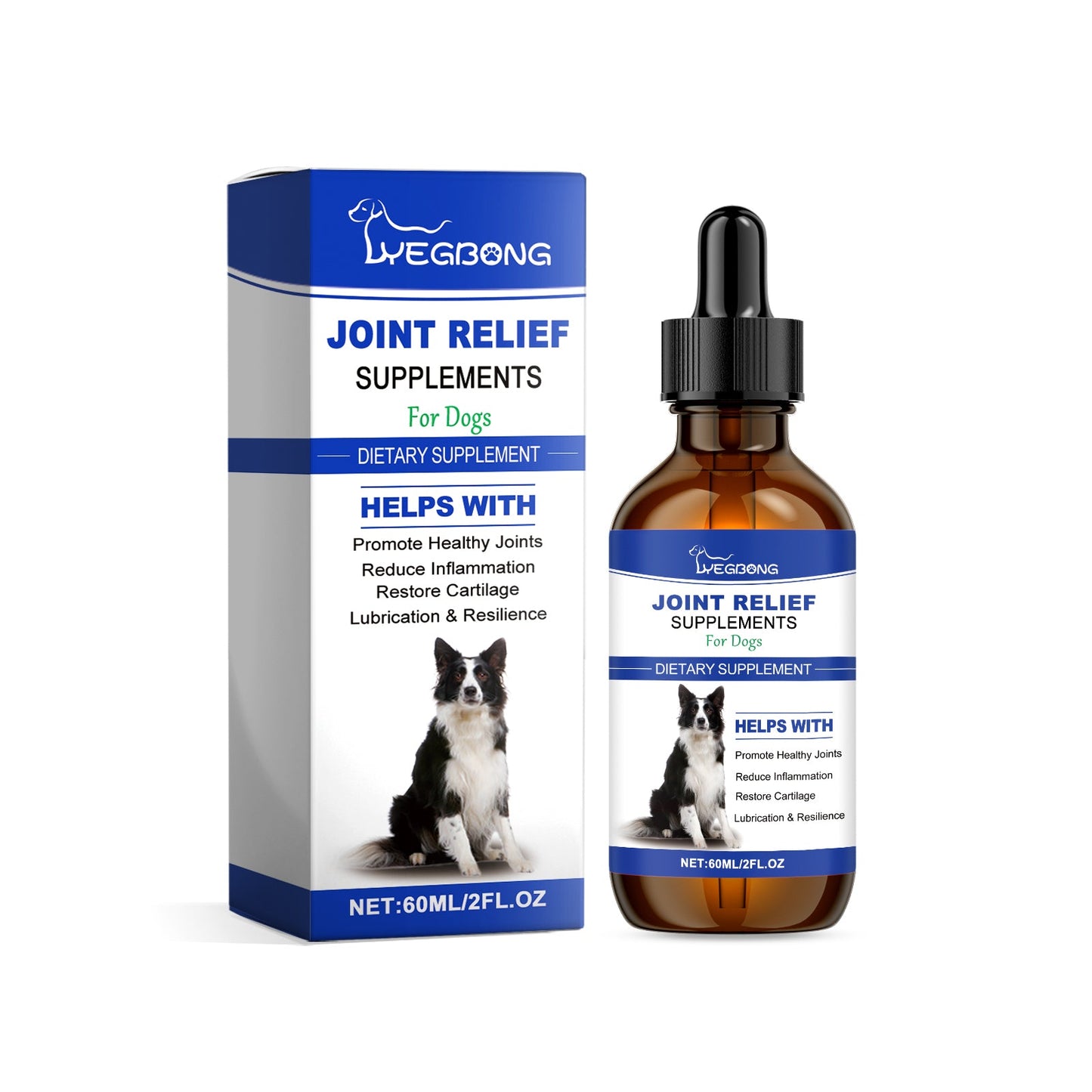 Daily Pet Dog Joint Care Supplement – Liquid Joint Pain Relief & Mobility Agent for Dogs