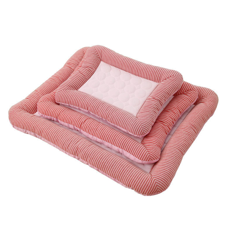 Ice Silk Pet Cooling Mat | Washable Self-Cooling Bed