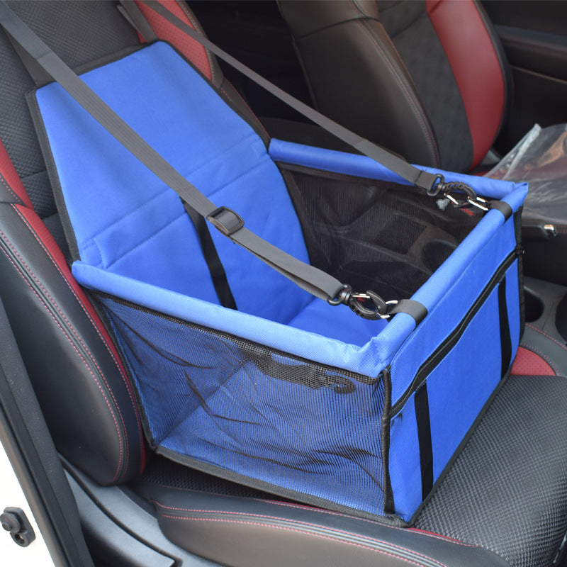 Dog Safety Mesh Travel Carrier Basket : Waterproof Booster Car Seat for Small Pets