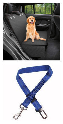 Waterproof Dog Car Seat Cover with Mesh Window | Pet Hammock Safety Protector | 137x147cm