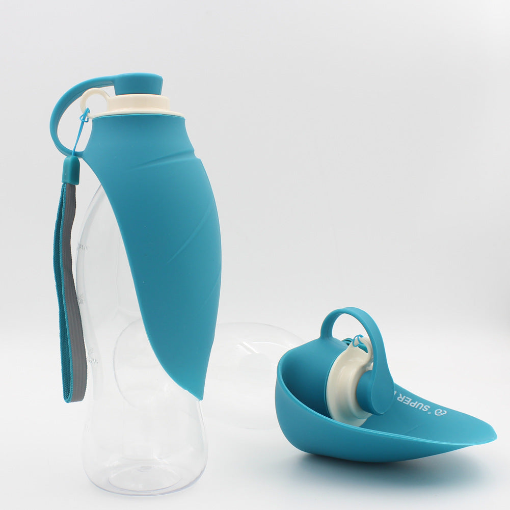 Portable Dog Water Bottle With Poop Bag Holder | 20 Oz Set