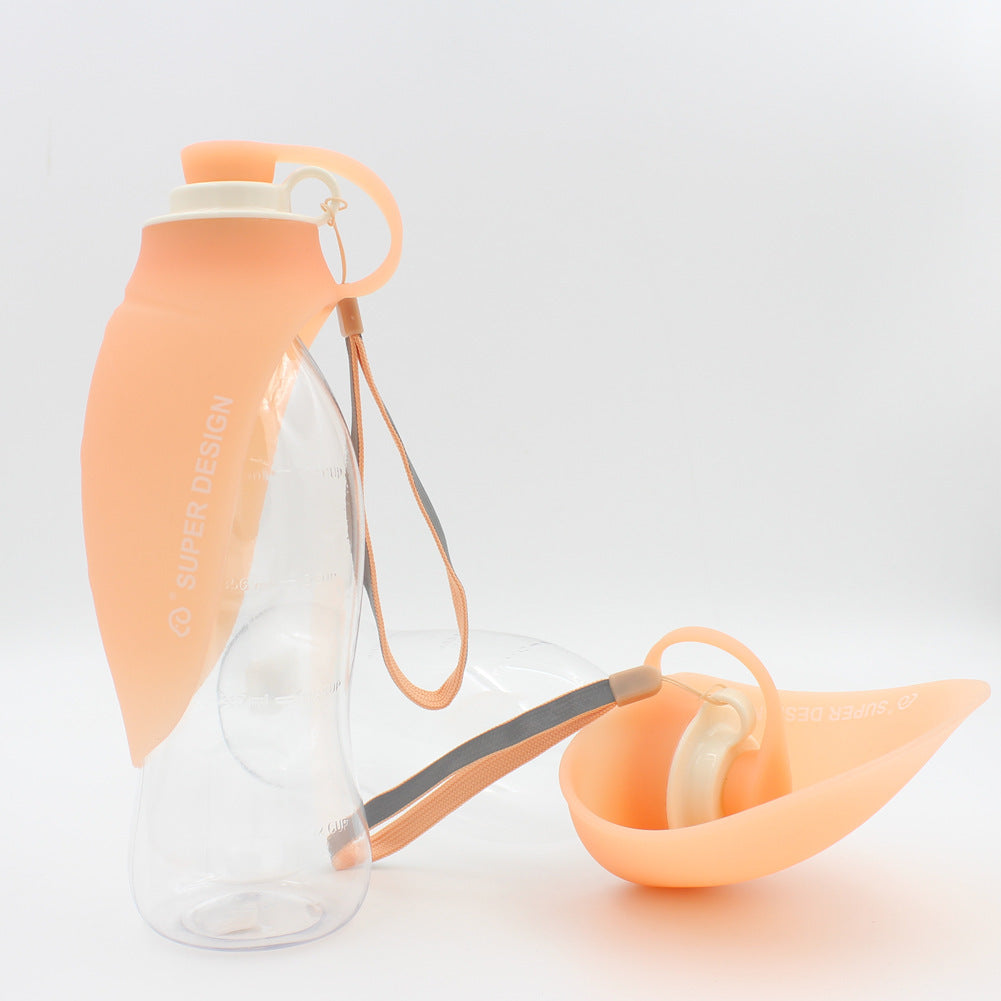 Portable Dog Water Bottle With Poop Bag Holder | 20 Oz Set