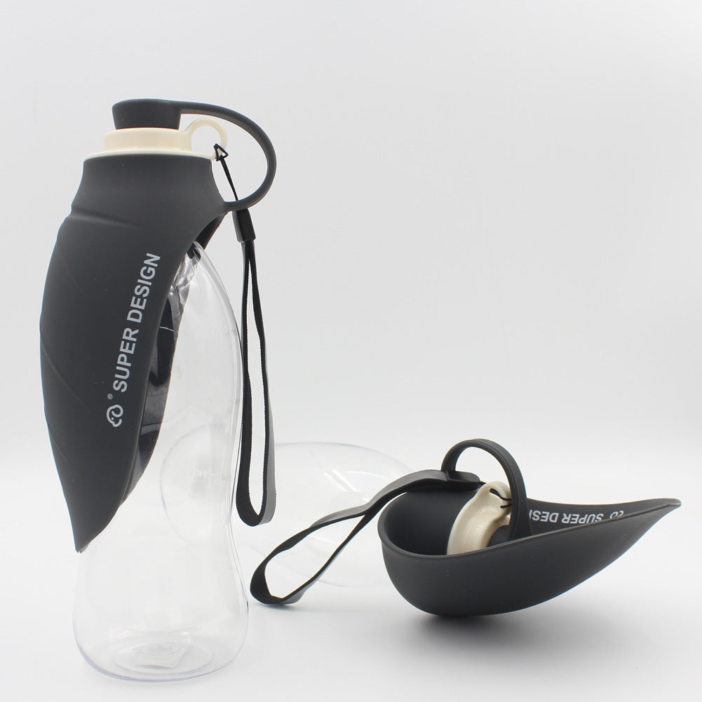 Portable Dog Water Bottle With Poop Bag Holder | 20 Oz Set