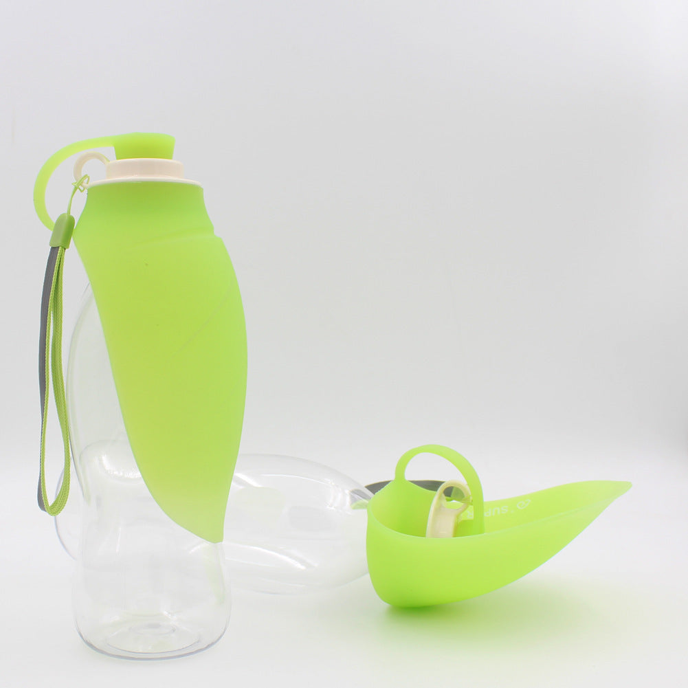 Portable Dog Water Bottle With Poop Bag Holder | 20 Oz Set