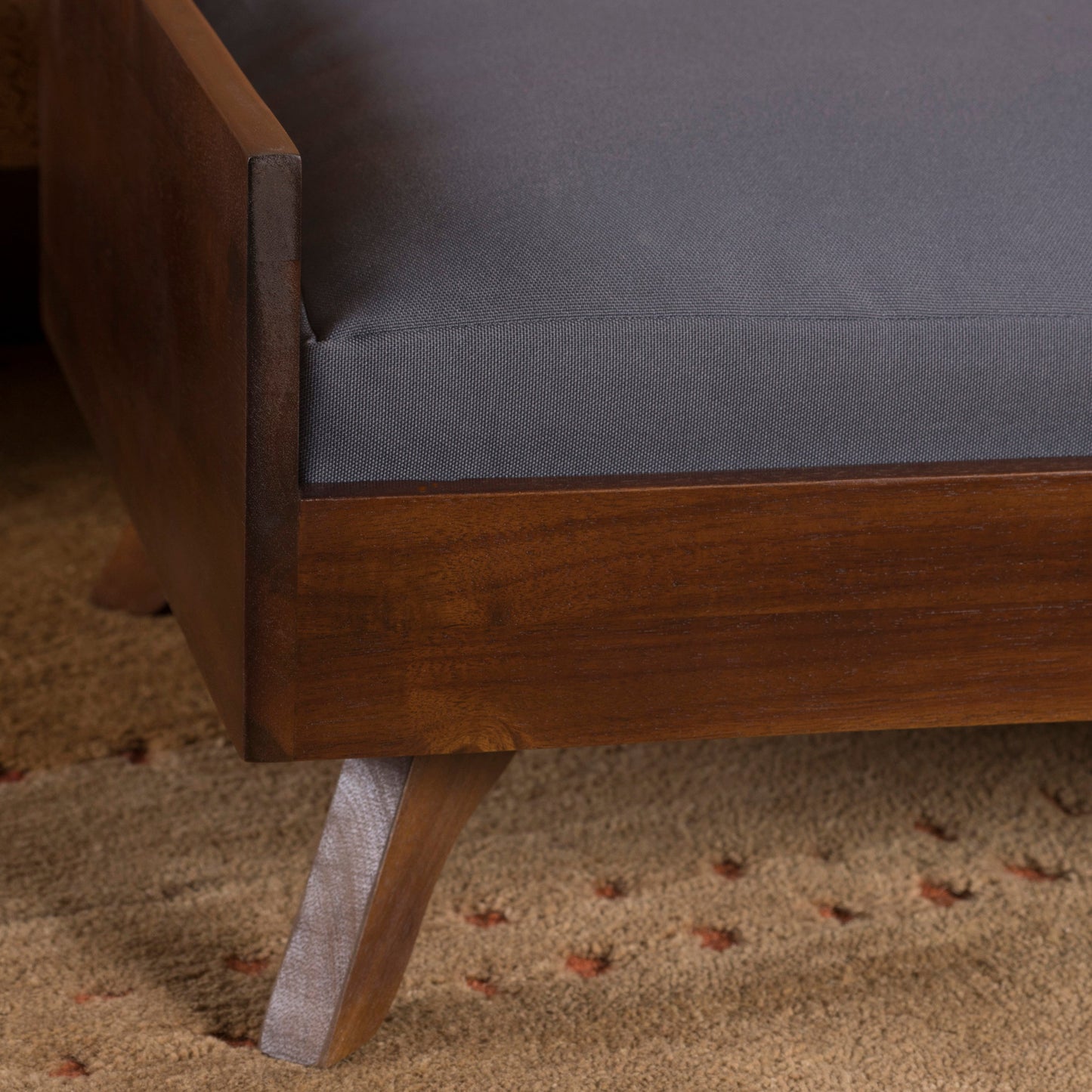 Wooden Dog Bed | Pet Furniture with Acacia Wood | Small-Medium