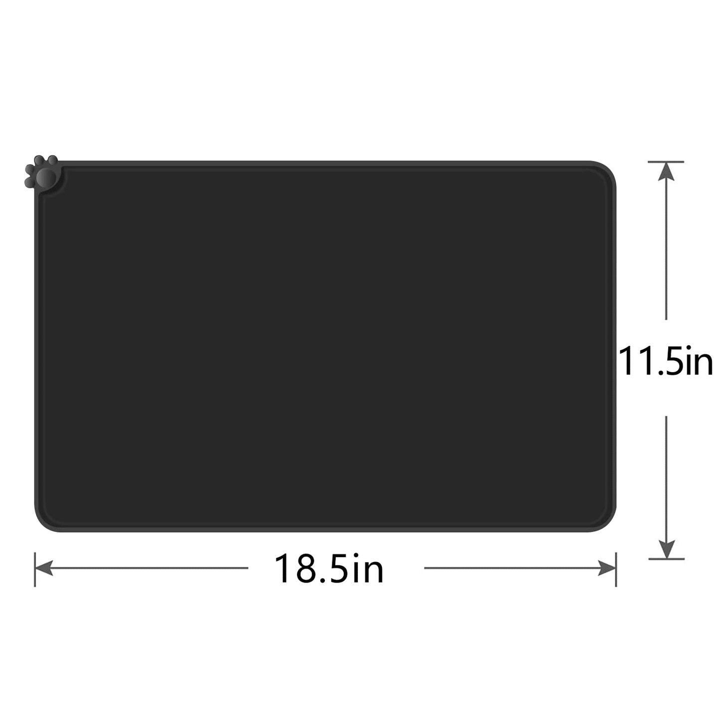 Waterproof Silicone Dog Bowl Mat - Non-Slip Pet Food Mat