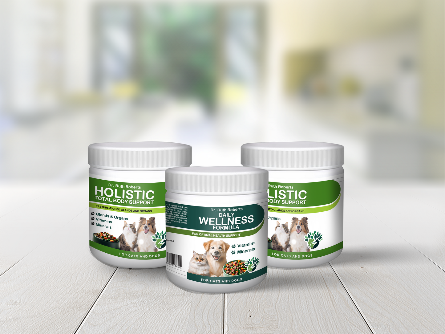 Pet Daily Wellness Formula for Pork and Beef Allergies: Multi-Vitamin Powder | 120 Count