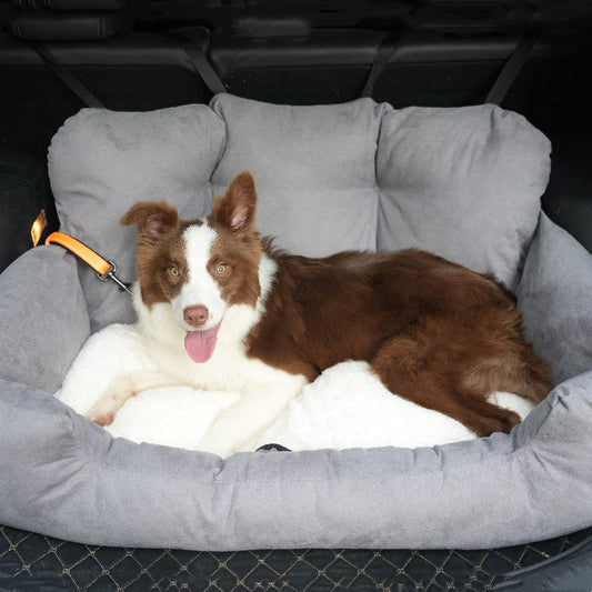 Pet Trunk Rear Car Seat Kennel for Dogs | Car Trunk Pet Bed