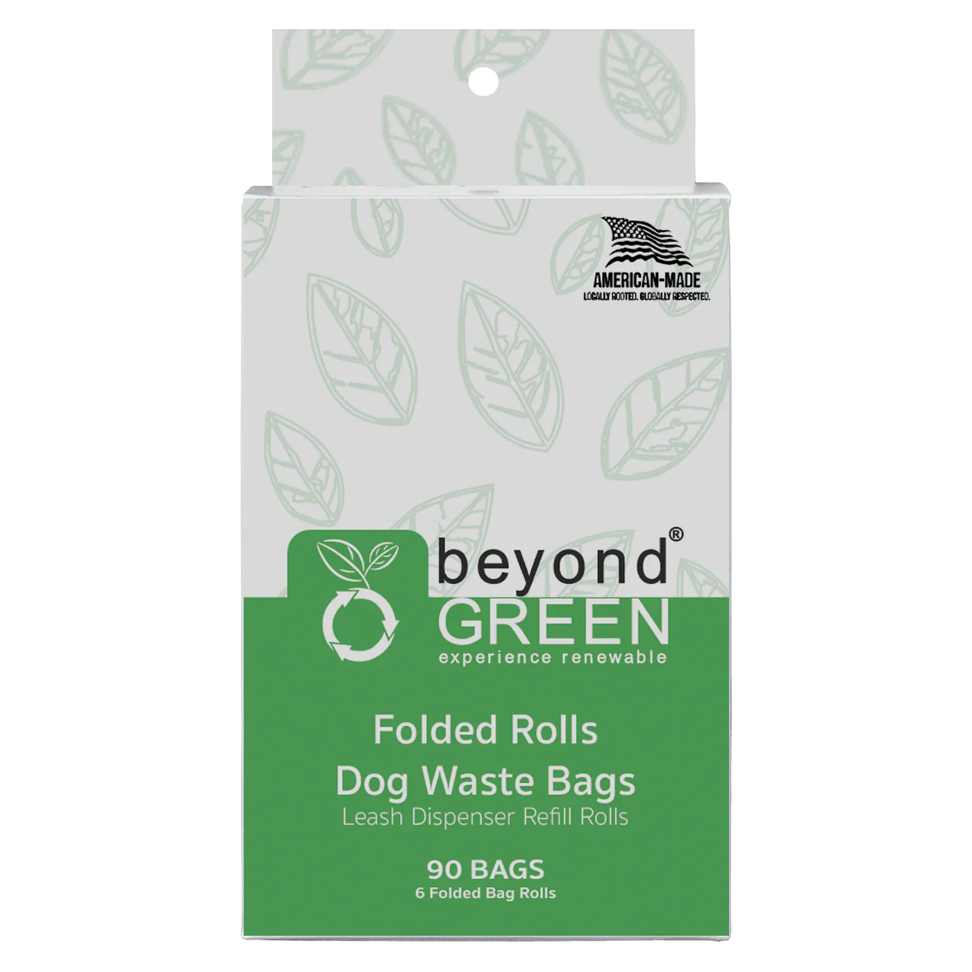 beyondGREEN Dog Waste Bags Made in USA | Leak-Resistant Refill Rolls