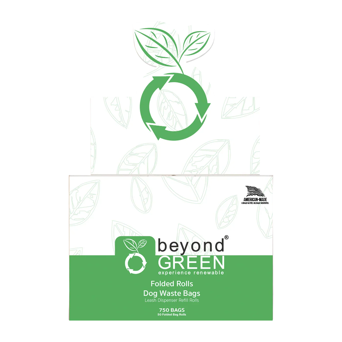 beyondGREEN Dog Waste Bags Made in USA | Leak-Resistant Refill Rolls