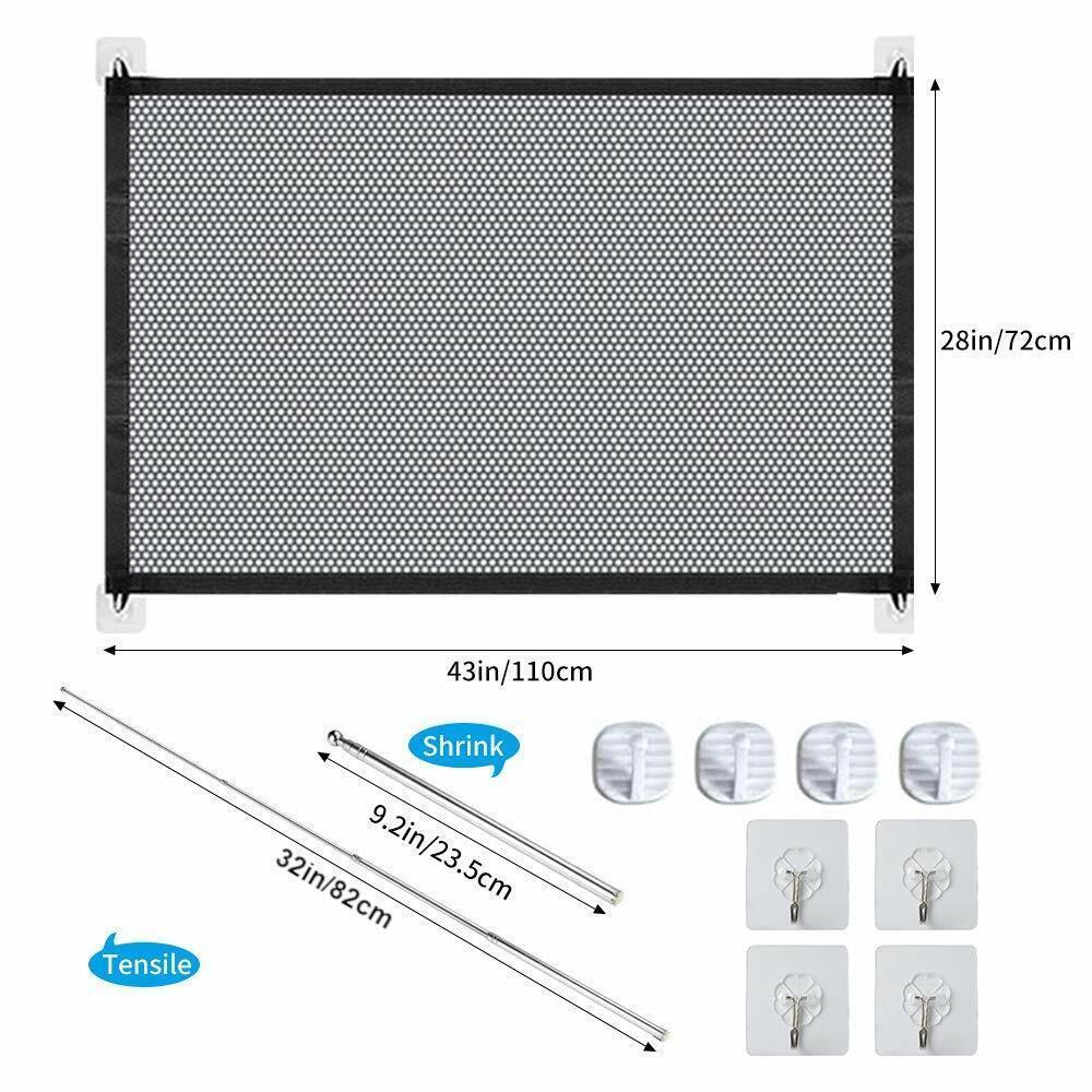 Mesh Dog Gate | The "Magic" Gate: Instant Indoor Pet Barrier (No Tools Required)