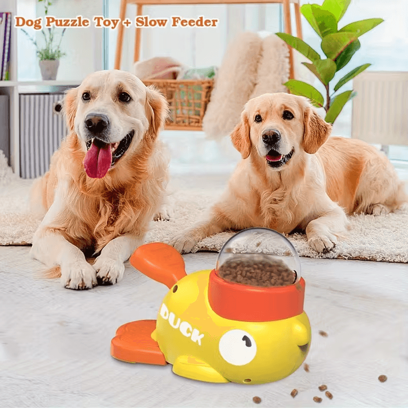 Interactive Duck Feeder for Cats & Small Dogs – Slow Feed Puzzle Toy