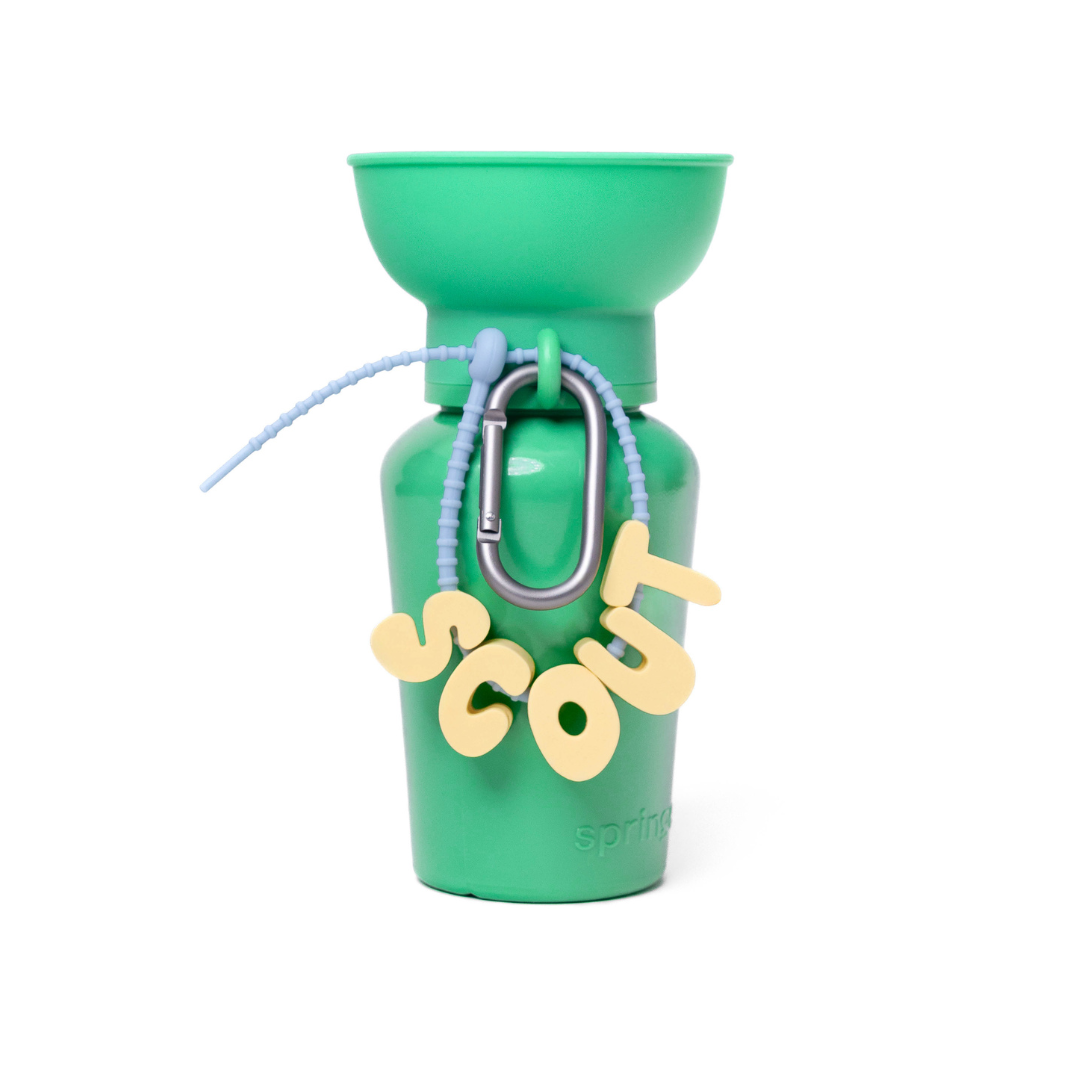20oz Flip Dog Travel Water Bottle with Fold-Out Bowl