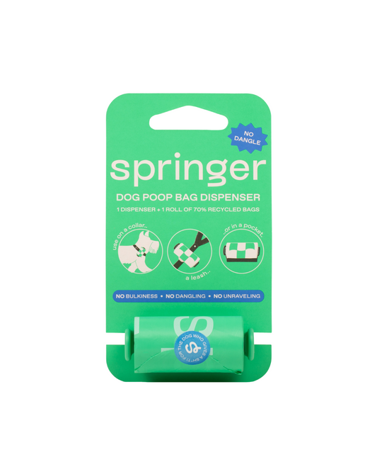Premium Dog Poop Bag Dispenser with 15 Leak-Proof Bags
