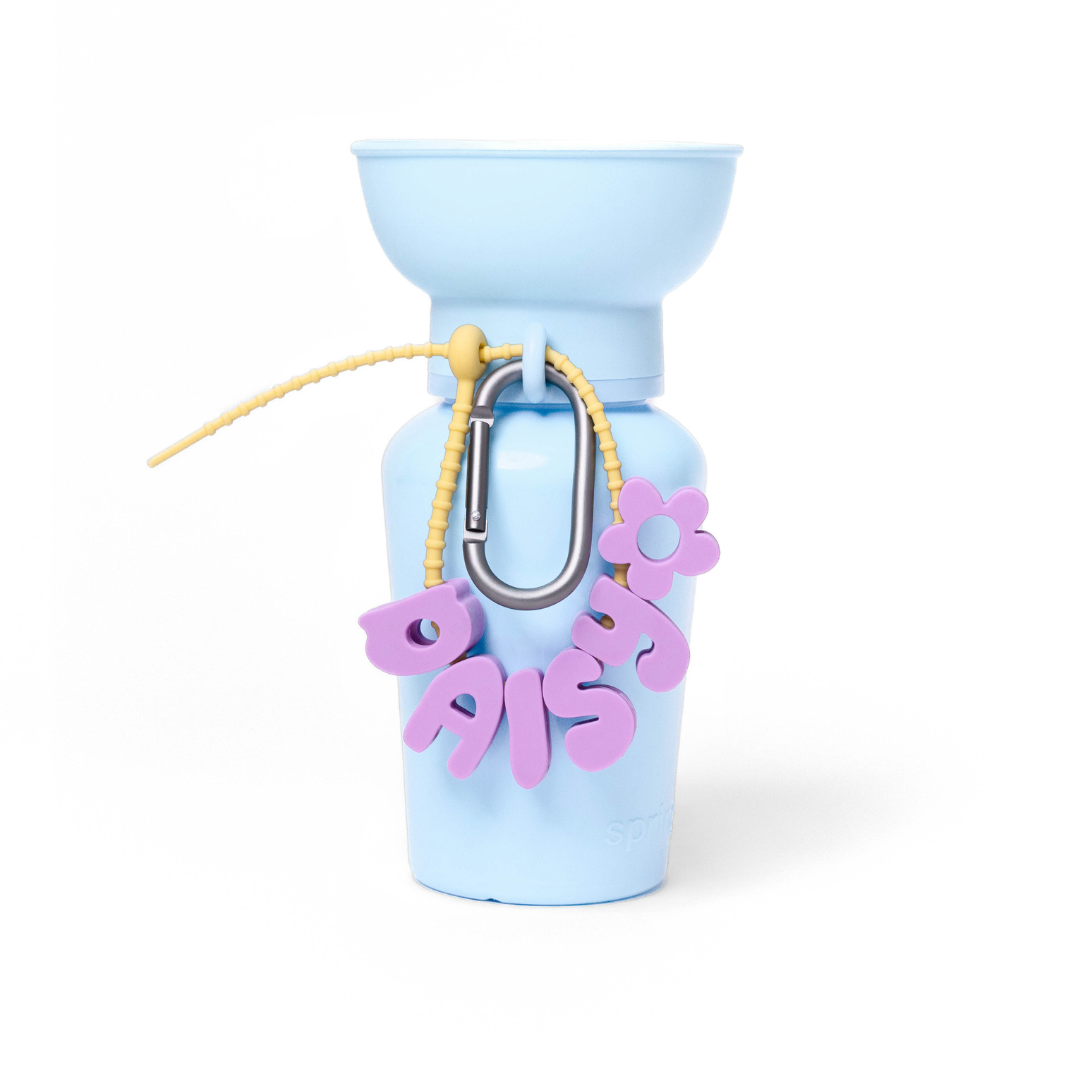 20oz Flip Dog Travel Water Bottle with Fold-Out Bowl