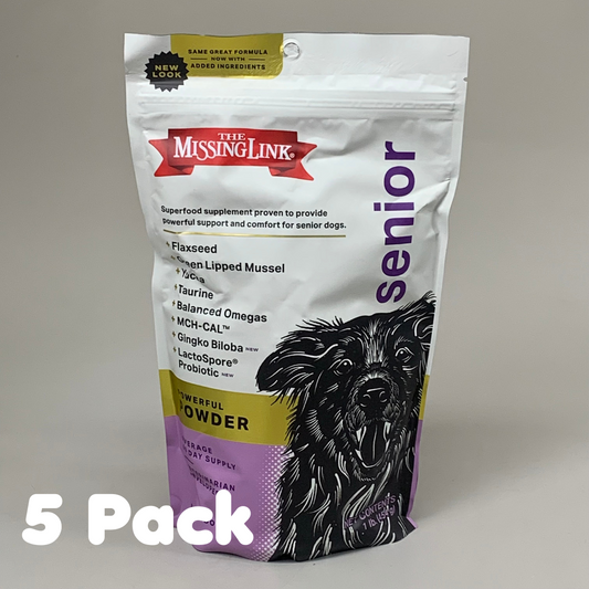 Ultimate Senior Health Formula Dog Supplement: 5 Pack | 1 lb Bags
