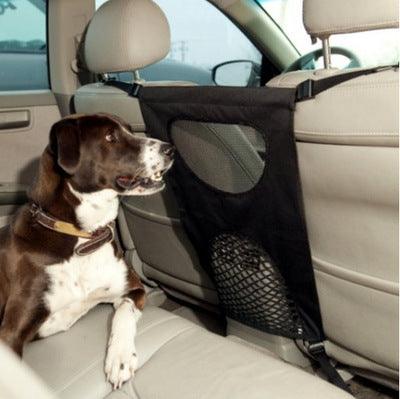 Drive Distraction-Free: Adjustable Car Rear Seat Pet Barrier