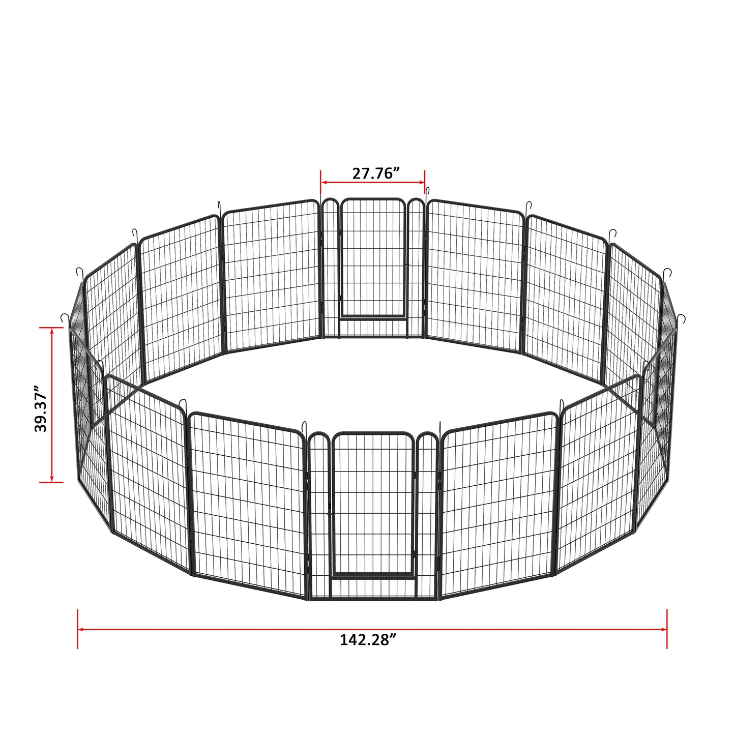 Dog Playpen and Puppy Exercise Fence | 16-Panel Heavy Duty Dog Exercise Pen