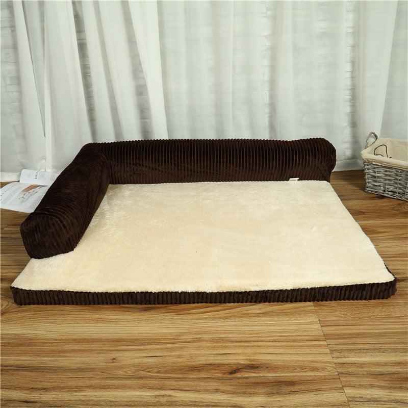 Dog Sofa Bed | L-Shaped Orthopedic Pet Mat | Washable