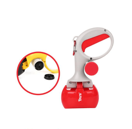 Portable Waste Picker for Dogs, Curved Grip, ABS Plastic, 25 x 11.9 cm
