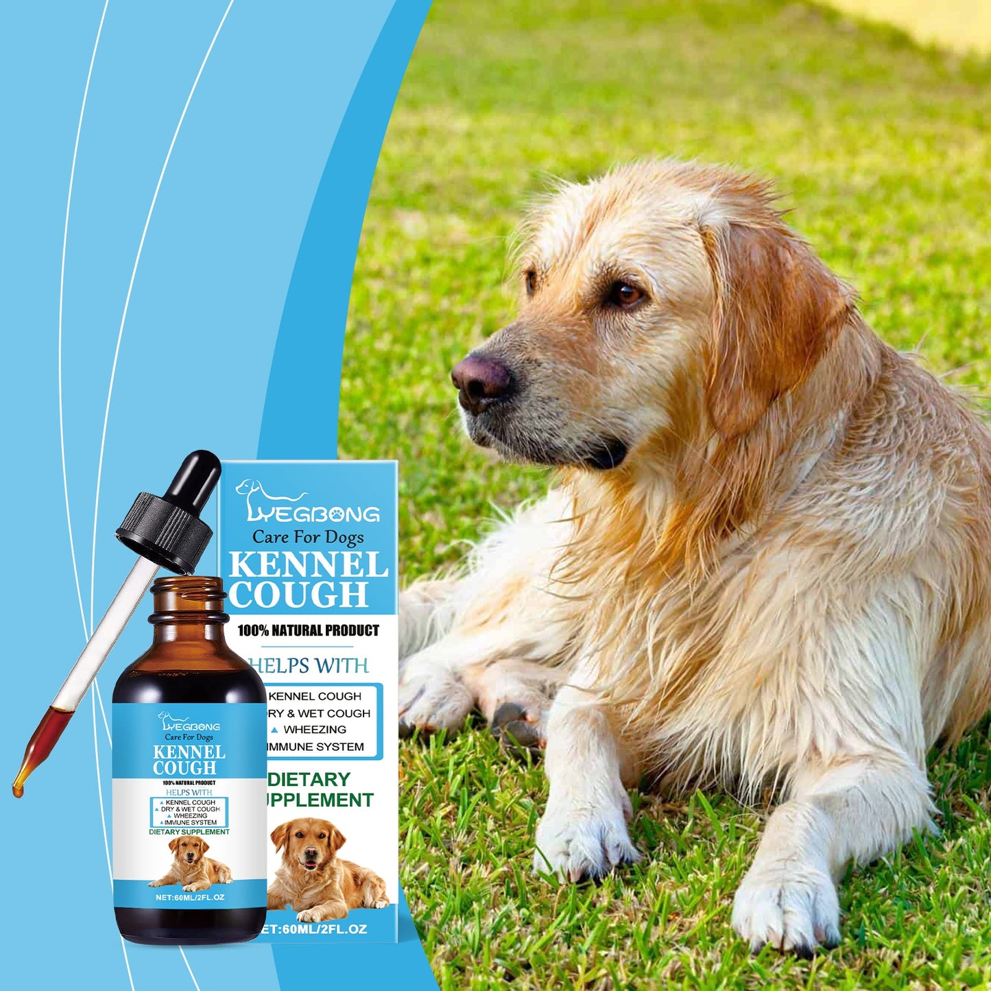 Dog Cough and Respiratory Relief Syrup: Immune Support with Sorbitol & Erythritol